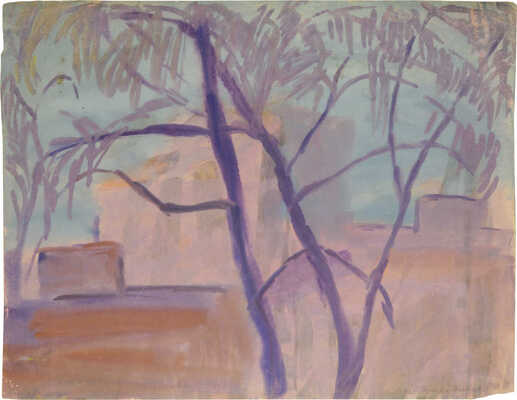 Самойловских Анна Ивановна. Вечер в Петровском парке